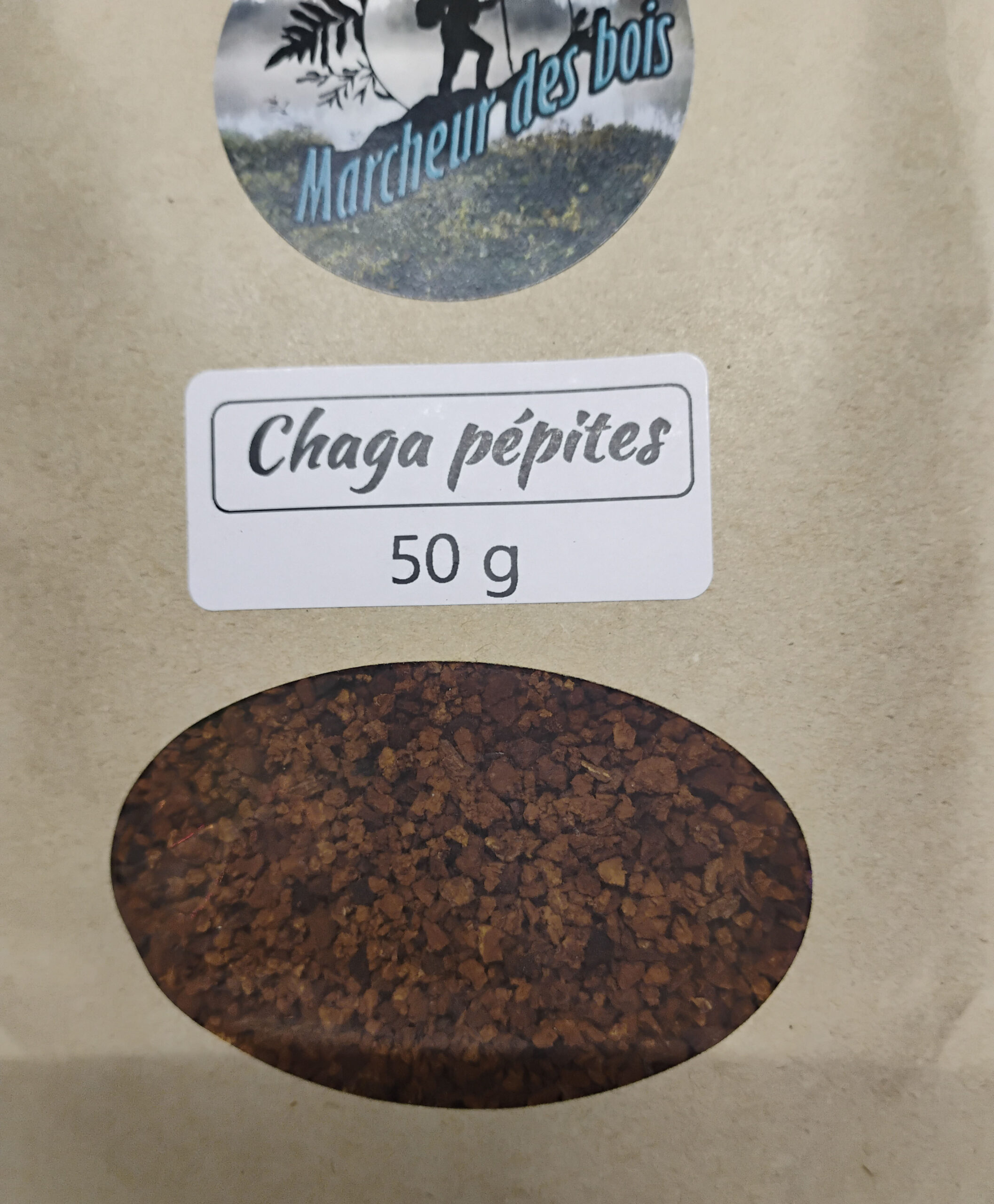 Chaga en pépites
