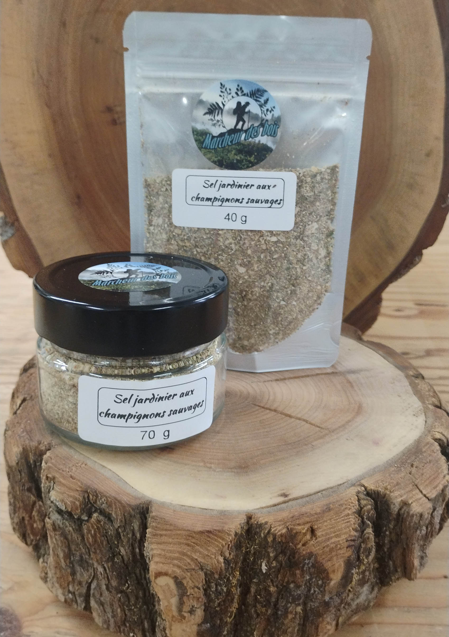 Sel jardinier aux champignons sauvages