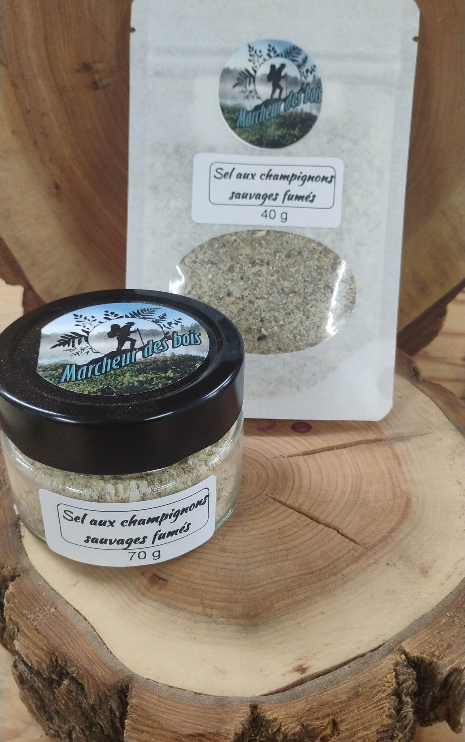 Sel aux champignons sauvages fumés